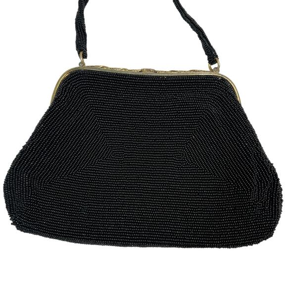 Safco Vintage Beaded Evening Bag with Goldtone Clasp - Picture 6 of 12